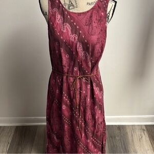 Vintage Linen Sundress with Belt